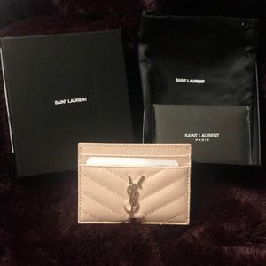 *Sold* Authentic YSL card holder